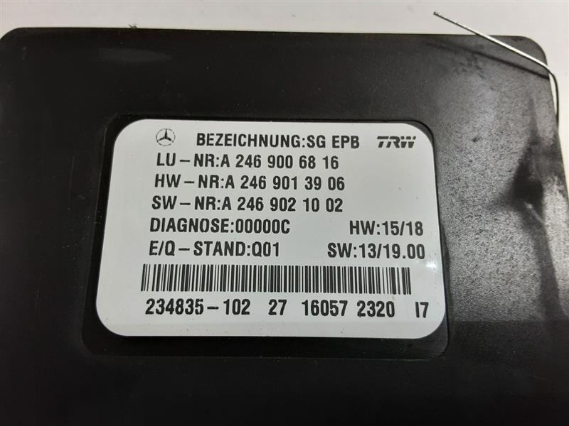 MERCEDES-BENZ MERCEDES ML-CLASS 2015 166 Type, Parking Brake ML400 ...